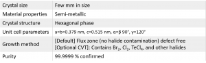 PtSe2 二硒化铂晶体 (Platinum Diselenide)